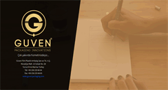 Desktop Screenshot of guvenpackaging.com